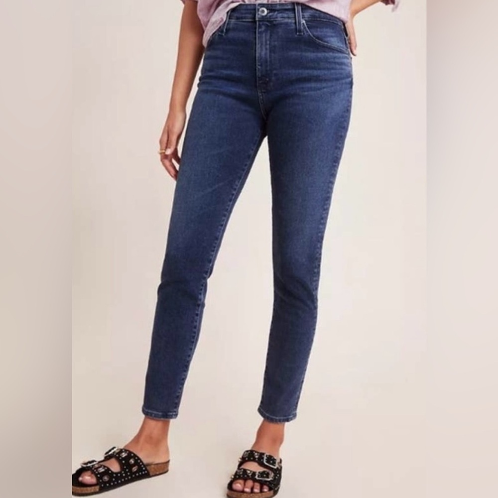 Anthropologie High Rise Skinny Ankle Jeans Adriano Goldschmied Size 29P​